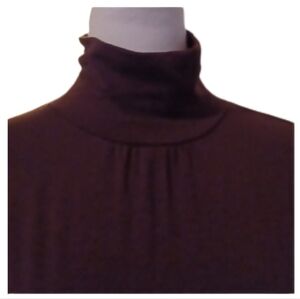 - Brown Light Turtleneck Sweater